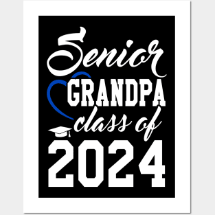 Class of 2024 Grandfather Senior Gifts Funny Senior Grandpa Posters and Art